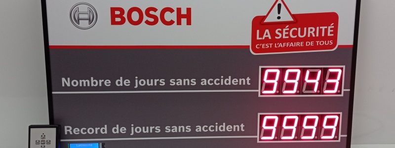 Affichage nombre de jours sans accident