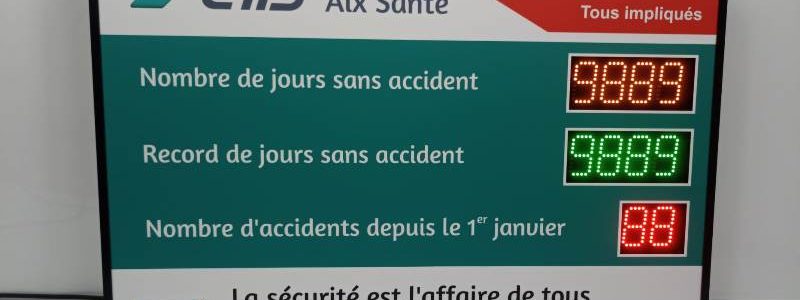 Affichage accident du travail