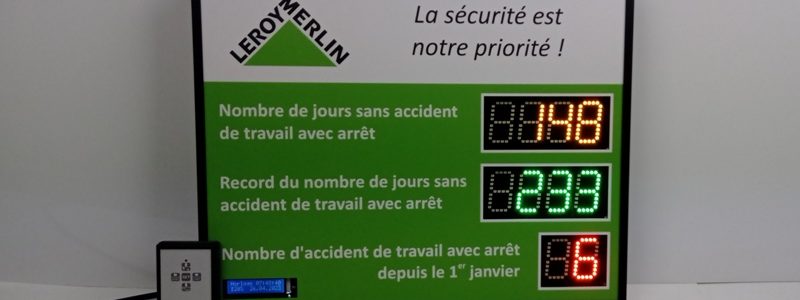 Affichage des accidents du travail