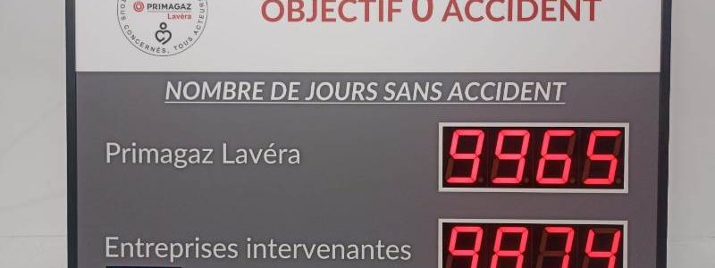 Affichage nombre de jours sans accident