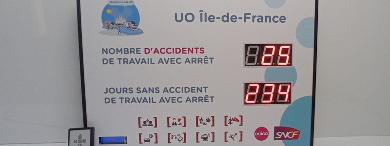 Affichage nombre de jours sans accident