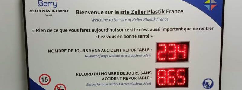 Panneau d’affichage sécurité