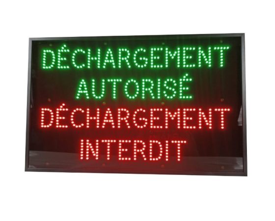 Déchargement autorisé – Déchargement interdit