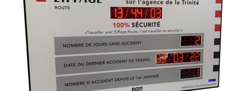 Panneau jours sans accident