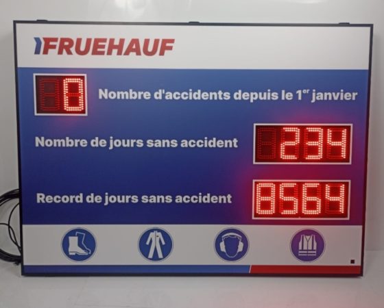 Affichage jours sans accident