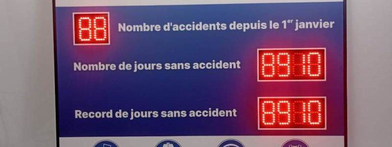 Panneau accident du travail