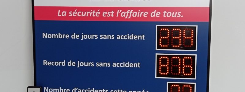 Nombre de jours sans accident