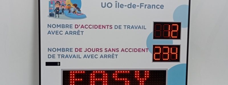 Panneau affichage des accidents