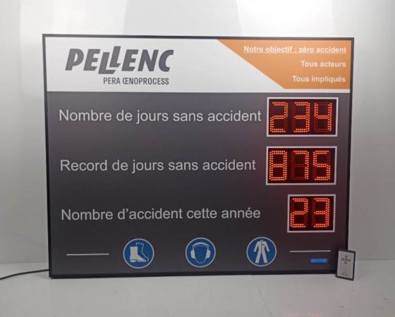 Comptage digital des jours sans accident