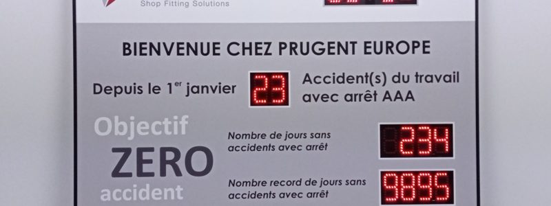 Panneau accident du travail