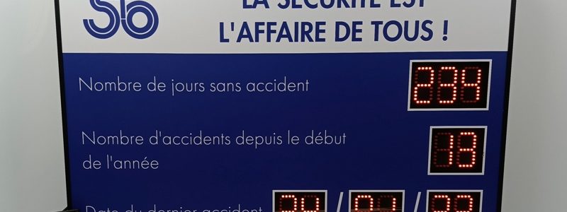 Panneau accident du travail