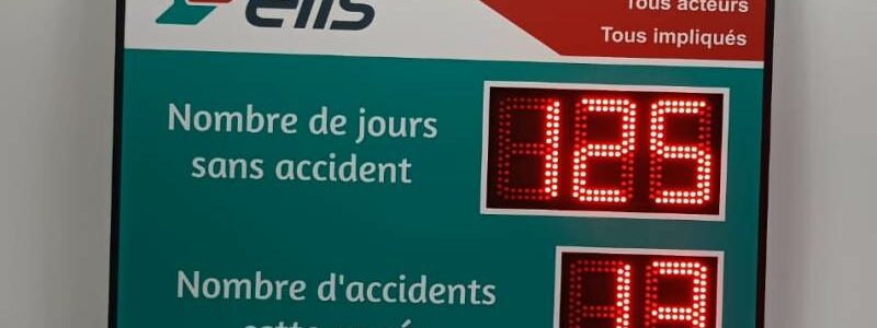 Affichage jours sans accident